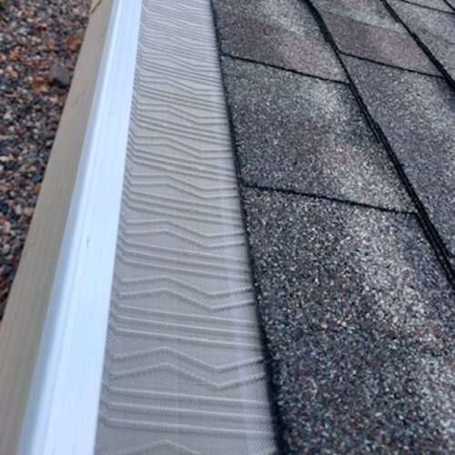 gutter filter on the roof close up in kimball mn